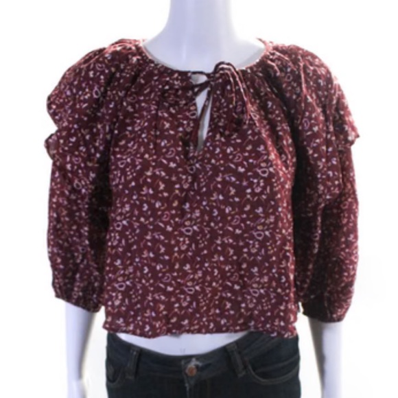 NWOT Apiece Apart Blouse top. Women’s Med. slightly cropped - Picture 3 of 8